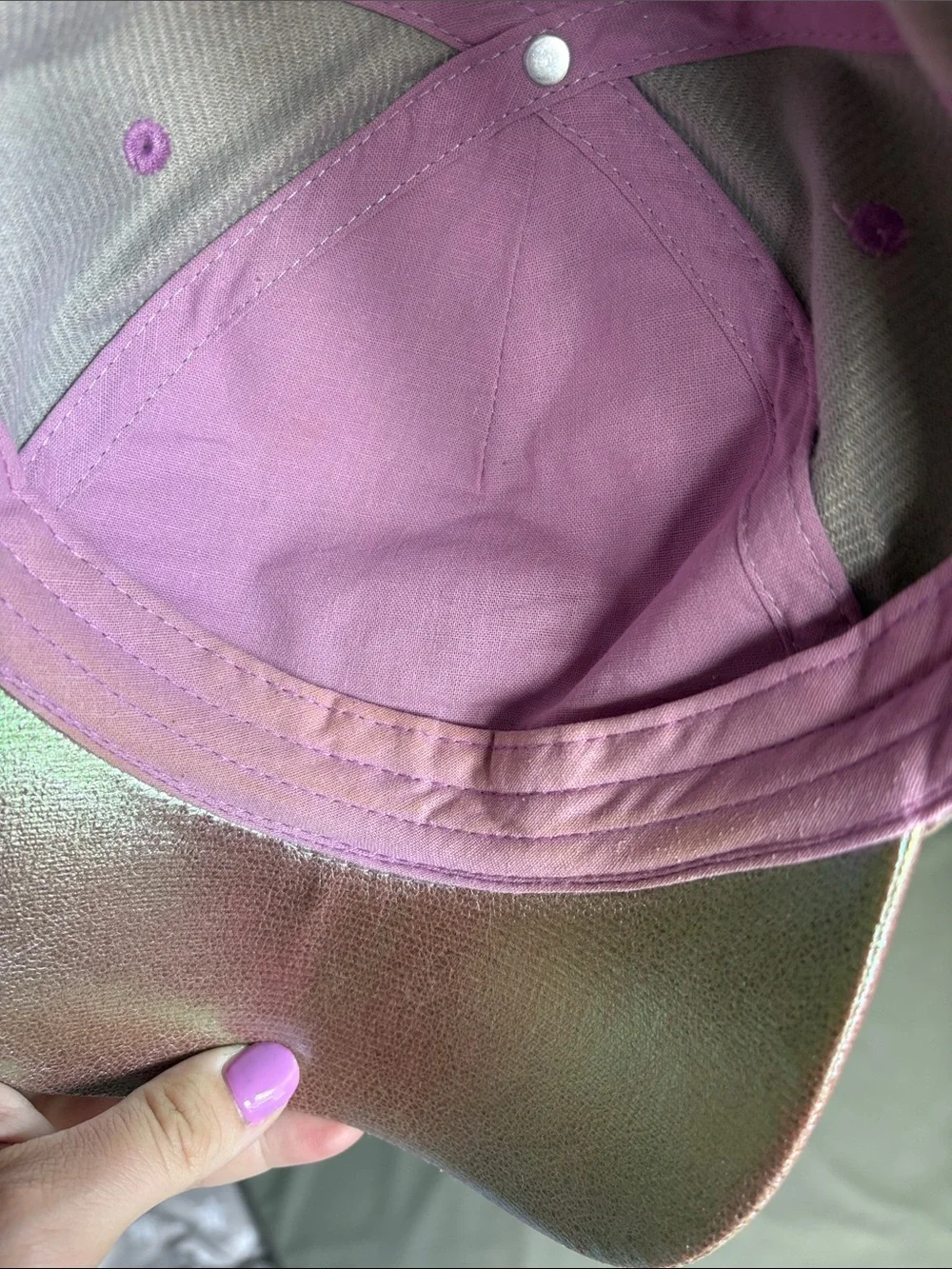 Women’s Mickey Mouse EARidescent Disney Parks Baseball Cap Hat OS